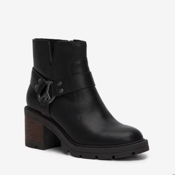 LUCKY BRAND SOXTON LEATHER ANKLE PLATFORM MOTORCYCLE STYLE BOOTIE SIZE 8.5 - Picture 8 of 10